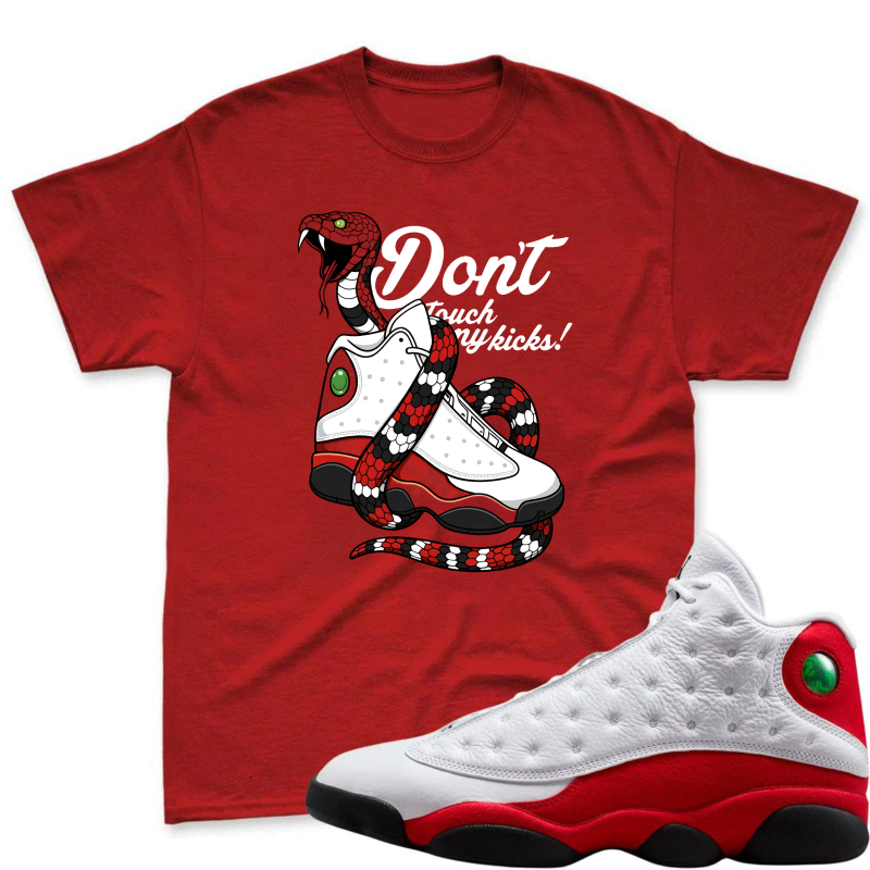 Snake And Sneaker Design Shirt To Match Air Jordan 13 Chicago - Sneaker Match Shirt