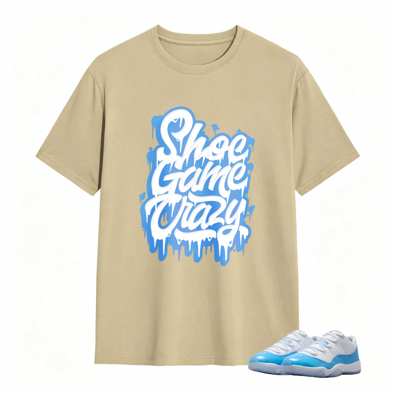Shoe Game Crazy Shirt To Match Jordan 11 University Blue Sneaker Match Shirt
