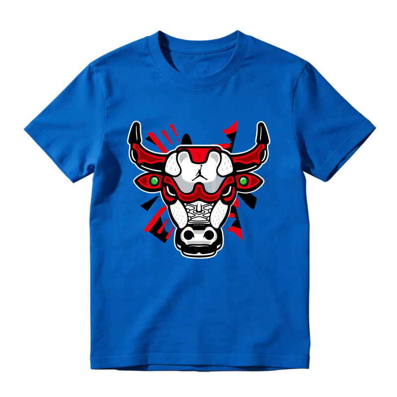 Bulls Logo With Red And Black Accents Shirt To Match Air Jordan 13 Chicago - Sneaker Match Shirt