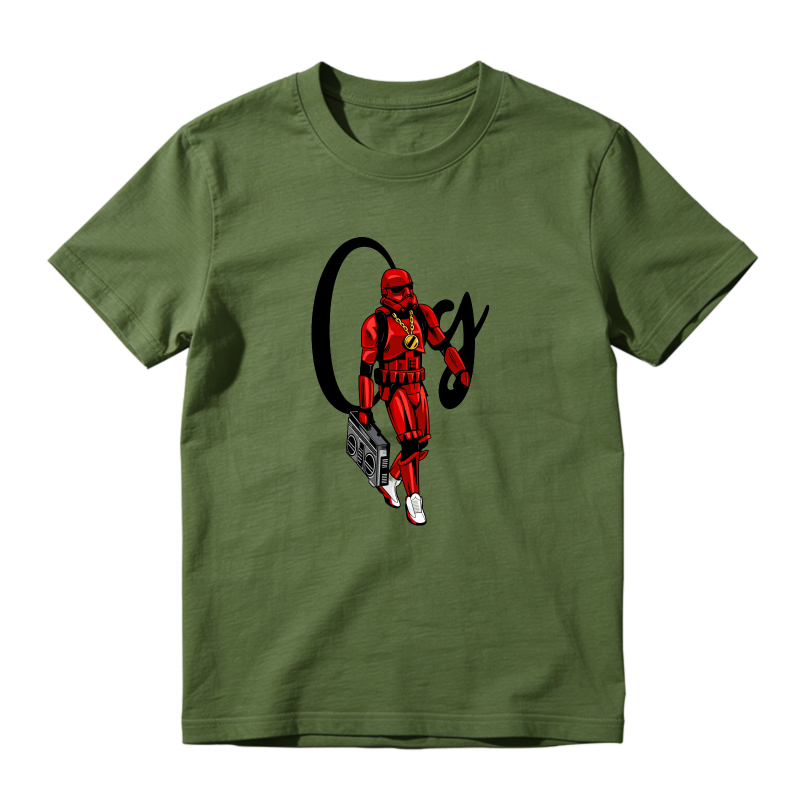 Red Robot With Boombox And Cj Logo Shirt To Match Air Jordan 13 Chicago - Sneaker Match Shirt