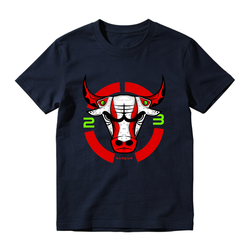 Bulls Logo With Red And Green Accents Shirt To Match Air Jordan 13 Chicago - Sneaker Match Shirt