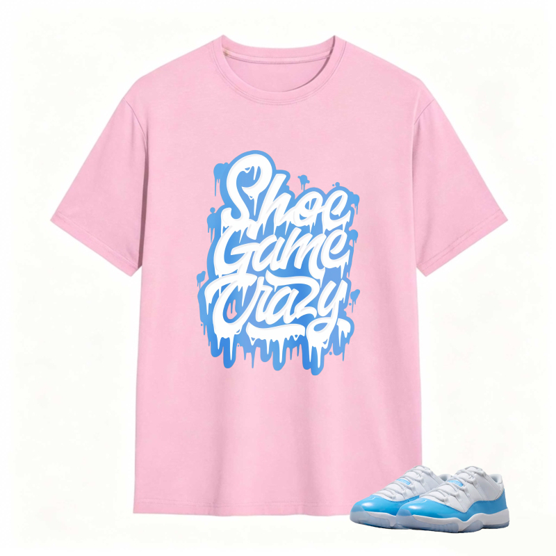 Shoe Game Crazy Shirt To Match Jordan 11 University Blue Sneaker Match Shirt