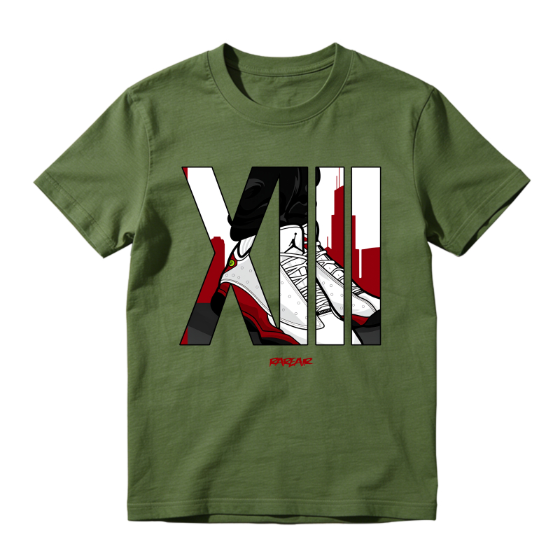 Xiii Air Jordan 13 Chicago Sneaker Design Shirt To Match Air Jordan 13 Chicago - Sneaker Match Shirt
