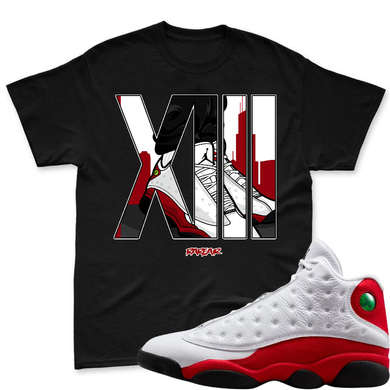 Xiii Air Jordan 13 Chicago Sneaker Design Shirt To Match Air Jordan 13 Chicago - Sneaker Match Shirt