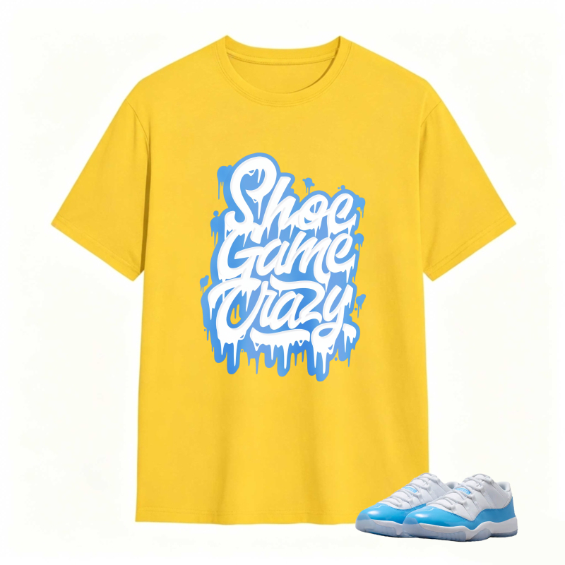 Shoe Game Crazy Shirt To Match Jordan 11 University Blue Sneaker Match Shirt