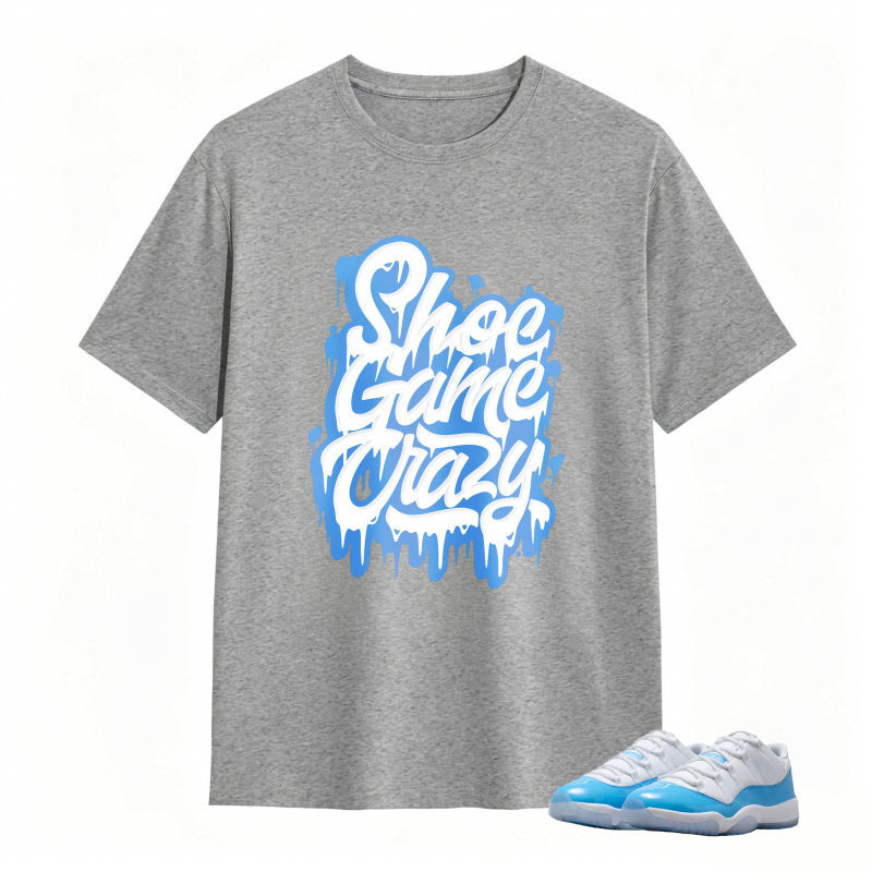 Shoe Game Crazy Shirt To Match Jordan 11 University Blue Sneaker Match Shirt