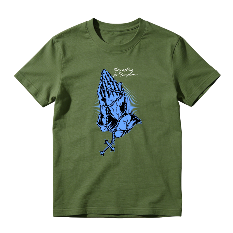 Praying Hands With Rosary And Cross Shirt To Match Jordan 14 Black And University Blue Sneaker Match Shirt