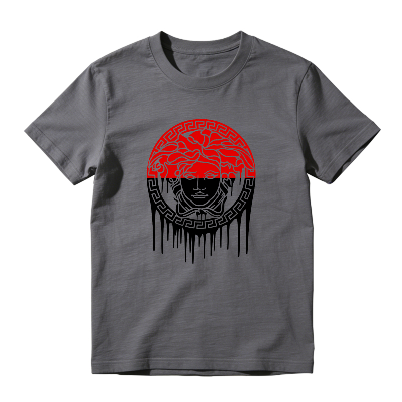 Medusa Head With Greek Pattern And Dripping Effect Shirt To Match Air Jordan 13 Chicago - Sneaker Match Shirt