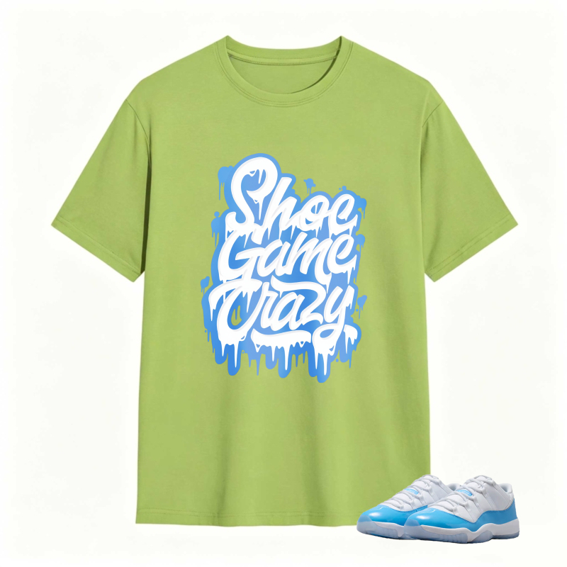 Shoe Game Crazy Shirt To Match Jordan 11 University Blue Sneaker Match Shirt