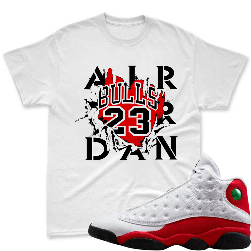 Air Jordan Bulls 23 Logo Shirt To Match Air Jordan 13 Chicago Sneaker Match Shirt
