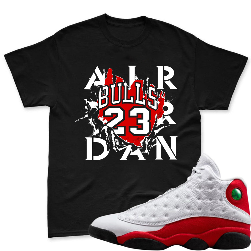 Air Jordan Bulls 23 Logo Shirt To Match Air Jordan 13 Chicago Sneaker Match Shirt