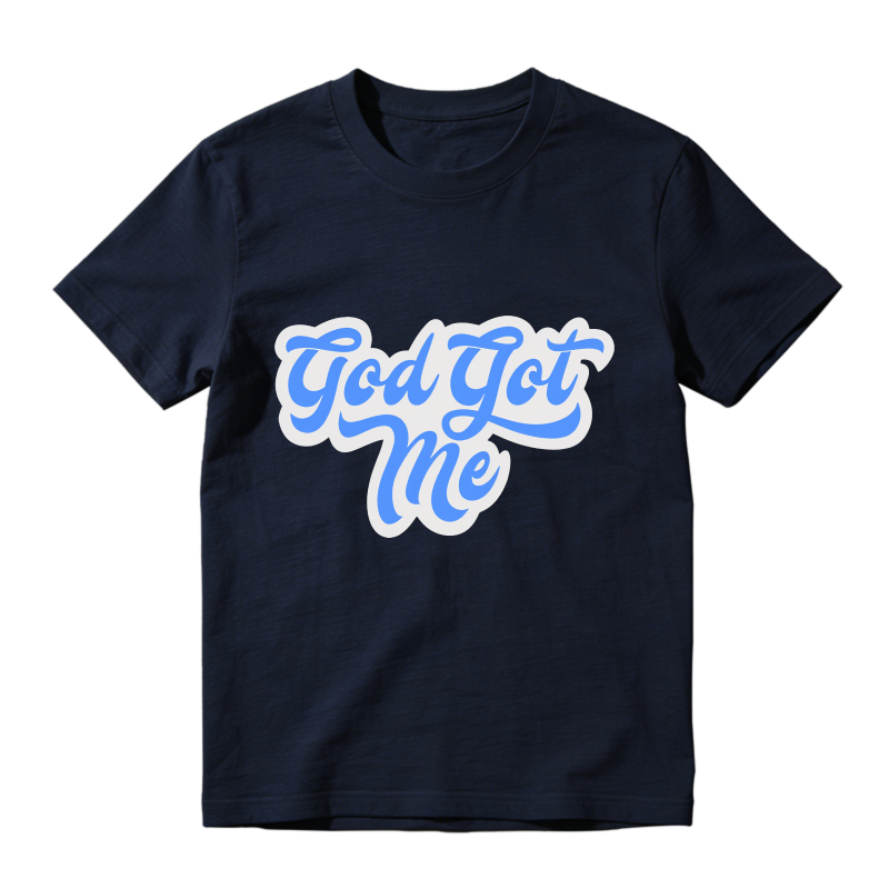 God Got Me Shirt To Match Jordan 14 Black And University Blue Sneaker Match Shirt
