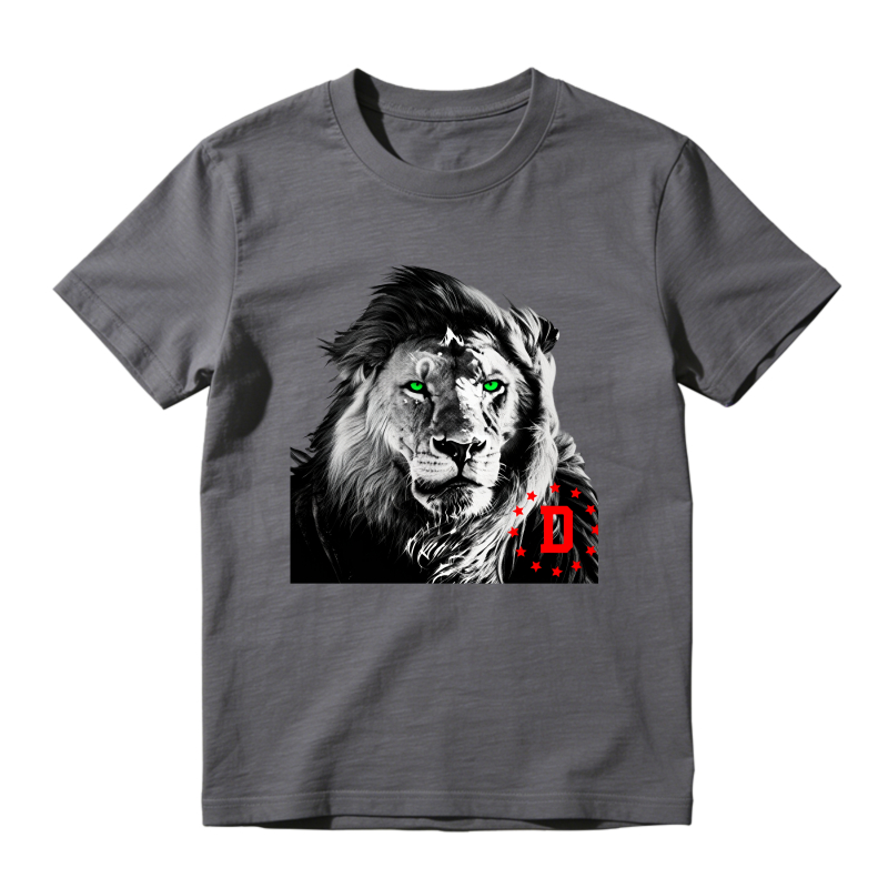 Lion With Green Eyes And Red D Logo Shirt To Match Air Jordan 13 Chicago Sneaker Match Shirt