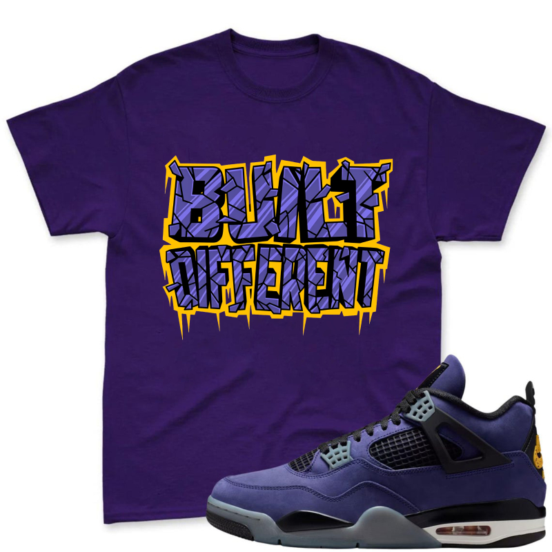 Bold Different Shirt To Match Jordan 4 Lakers Imperial Purple Sneaker Match Shirt