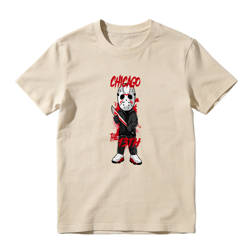 Chicago The 13th Hockey Mask Character Shirt To Match Air Jordan 13 Chicago - Sneaker Match Shirt