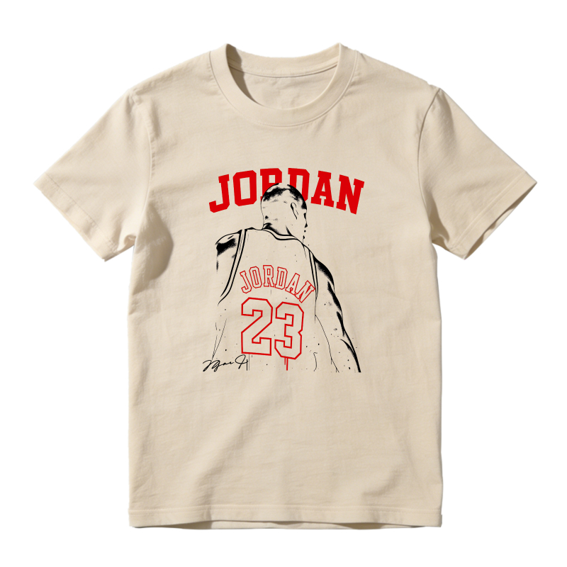 Jordan 23 Basketball Player Back View Shirt To Match Air Jordan 13 Chicago - Sneaker Match Shirt