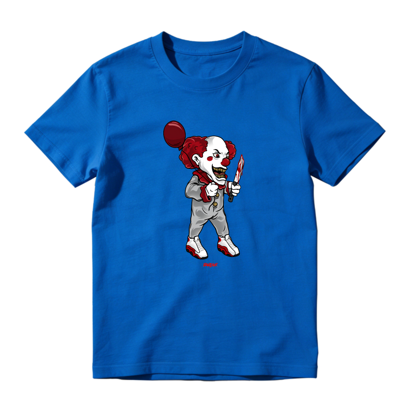 Clown Character With Red Hair And Balloon Shirt To Match Air Jordan 13 Chicago - Sneaker Match Shirt
