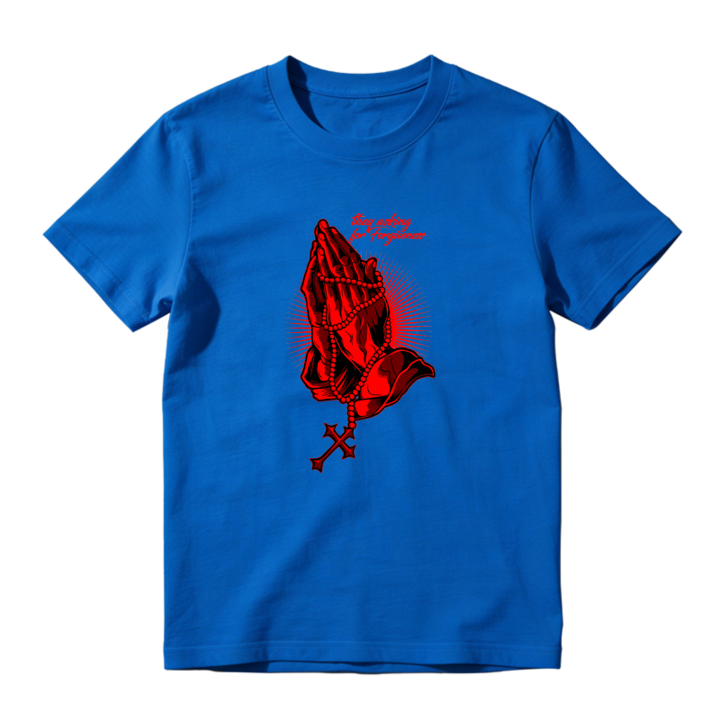 Praying Hands With Rosary And Cross Shirt To Match Air Jordan 13 Chicago - Sneaker Match Shirt