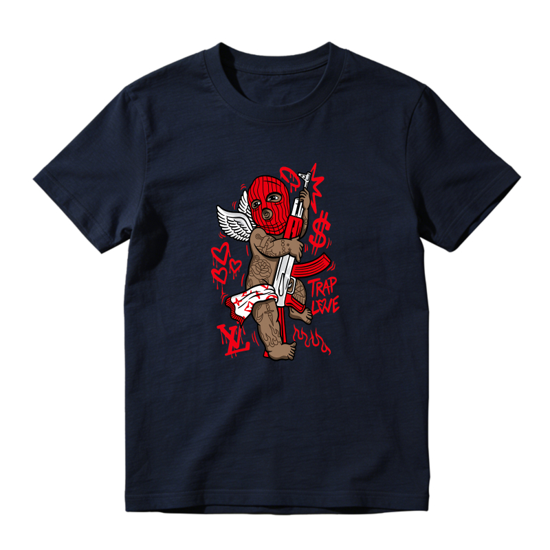 Cupid With Gun And Red Mask Pattern Shirt To Match Air Jordan 13 Chicago - Sneaker Match Shirt