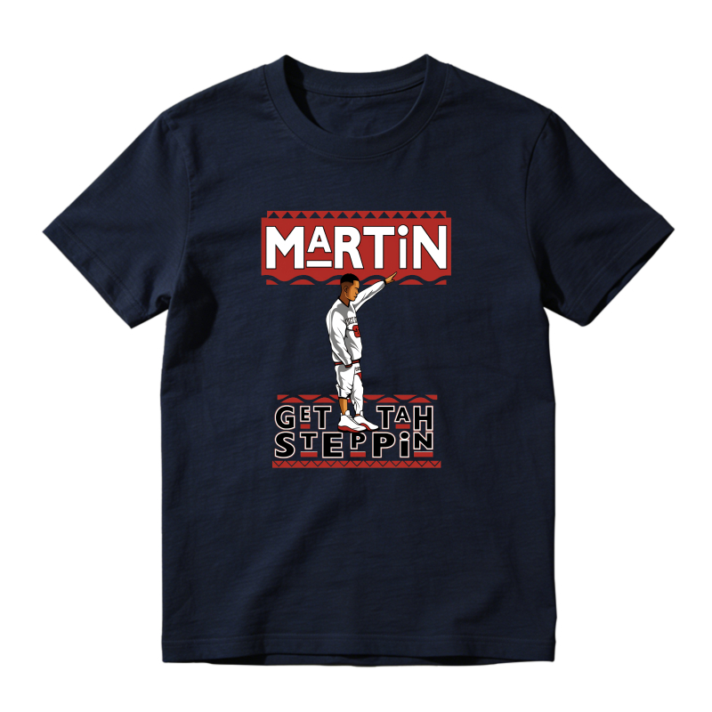 Martin Get Tah Steppin Shirt To Match Air Jordan 13 Chicago Sneaker Match Shirt