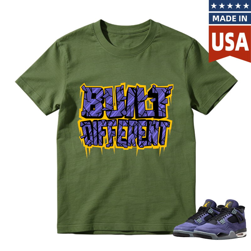 Bold Different Shirt To Match Jordan 4 Lakers Imperial Purple Sneaker Match Shirt