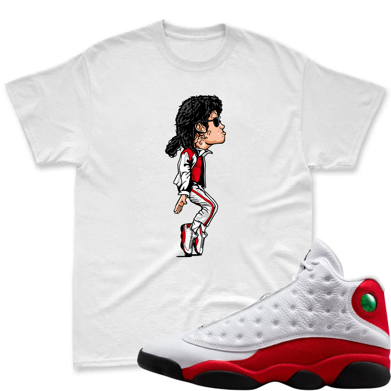 Michael Jackson Cartoon Character Shirt To Match Air Jordan 13 Chicago - Sneaker Match Shirt