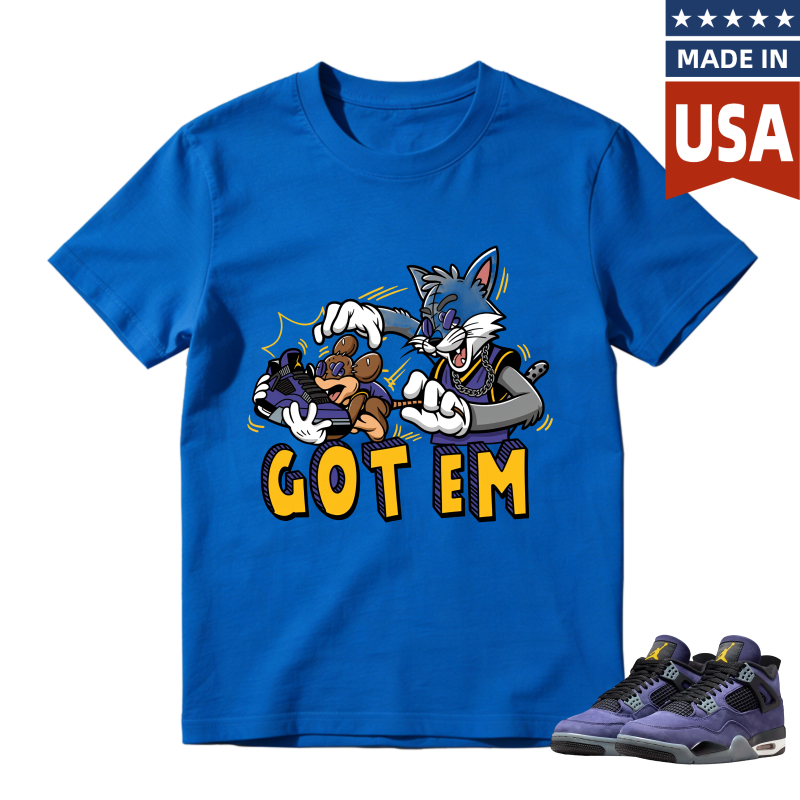 Looney Tunes Sylvester And Tweety Bird Got Em Shirt To Match Jordan 4 Lakers Imperial Purple Sneaker Match Shirt
