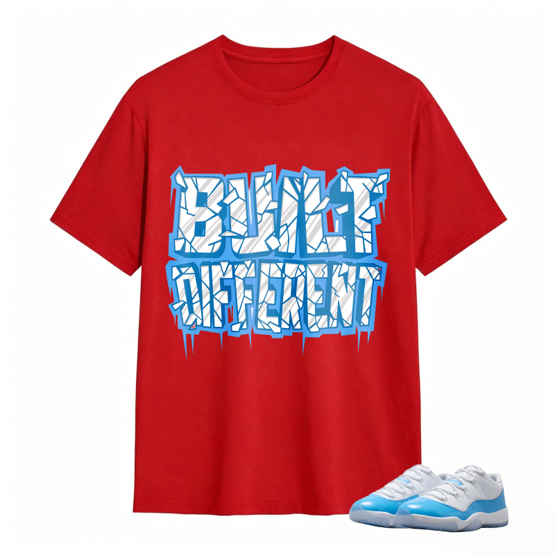Built Different Shirt To Match Jordan 11 University Blue Sneaker Match Shirt