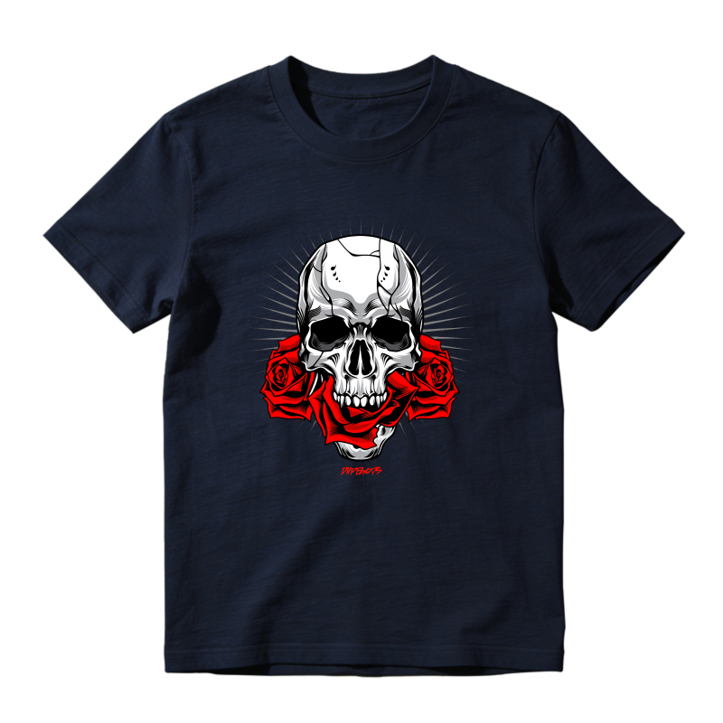Skull With Red Roses Shirt To Match Air Jordan 13 Chicago - Sneaker Match Shirt