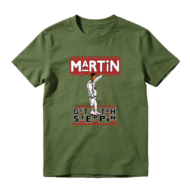 Martin Get Tah Steppin Shirt To Match Air Jordan 13 Chicago Sneaker Match Shirt