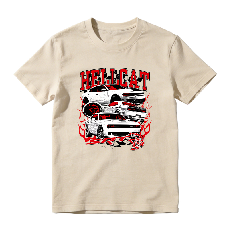 Hellcat Srt Car Design Shirt To Match Air Jordan 13 Chicago - Sneaker Match Shirt