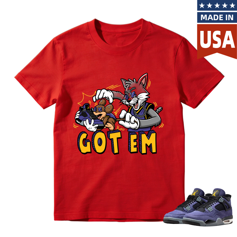 Looney Tunes Sylvester And Tweety Bird Got Em Shirt To Match Jordan 4 Lakers Imperial Purple Sneaker Match Shirt