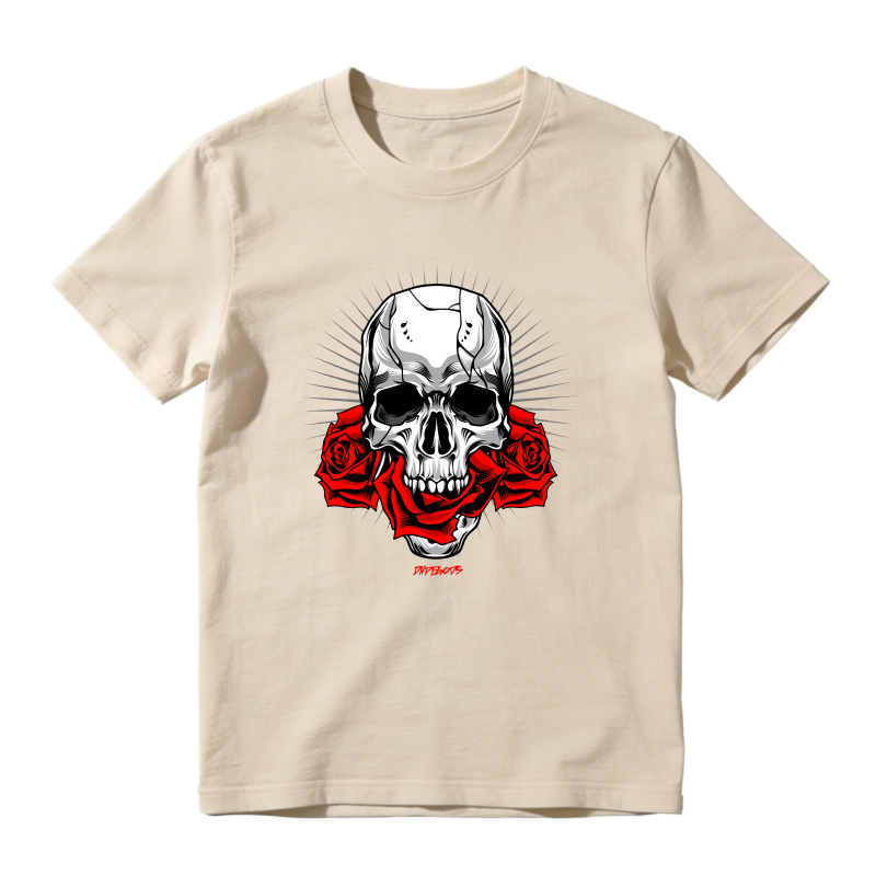 Skull With Red Roses Shirt To Match Air Jordan 13 Chicago - Sneaker Match Shirt