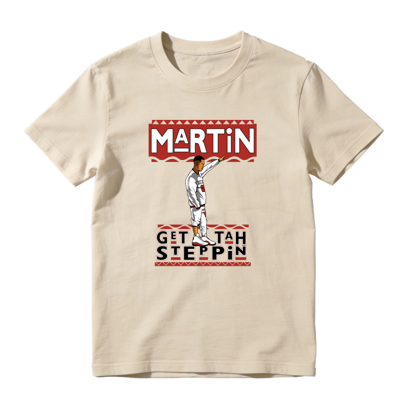 Martin Get Tah Steppin Shirt To Match Air Jordan 13 Chicago Sneaker Match Shirt