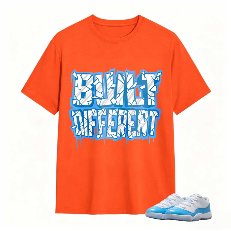 Built Different Shirt To Match Jordan 11 University Blue Sneaker Match Shirt