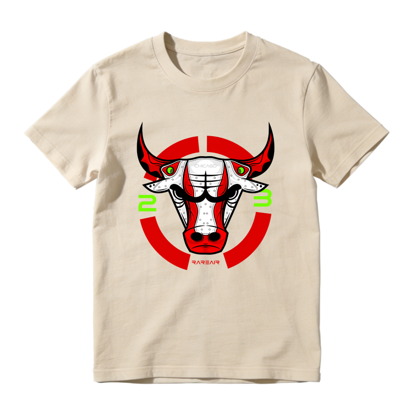 Bulls Logo With Red And Green Accents Shirt To Match Air Jordan 13 Chicago - Sneaker Match Shirt