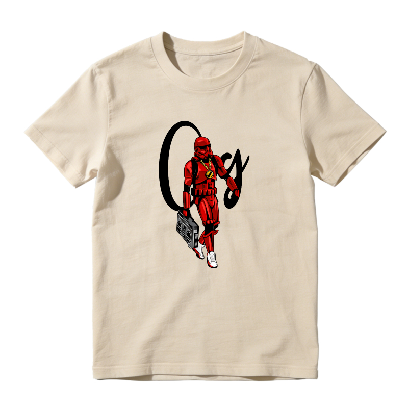 Red Robot With Boombox And Cj Logo Shirt To Match Air Jordan 13 Chicago - Sneaker Match Shirt
