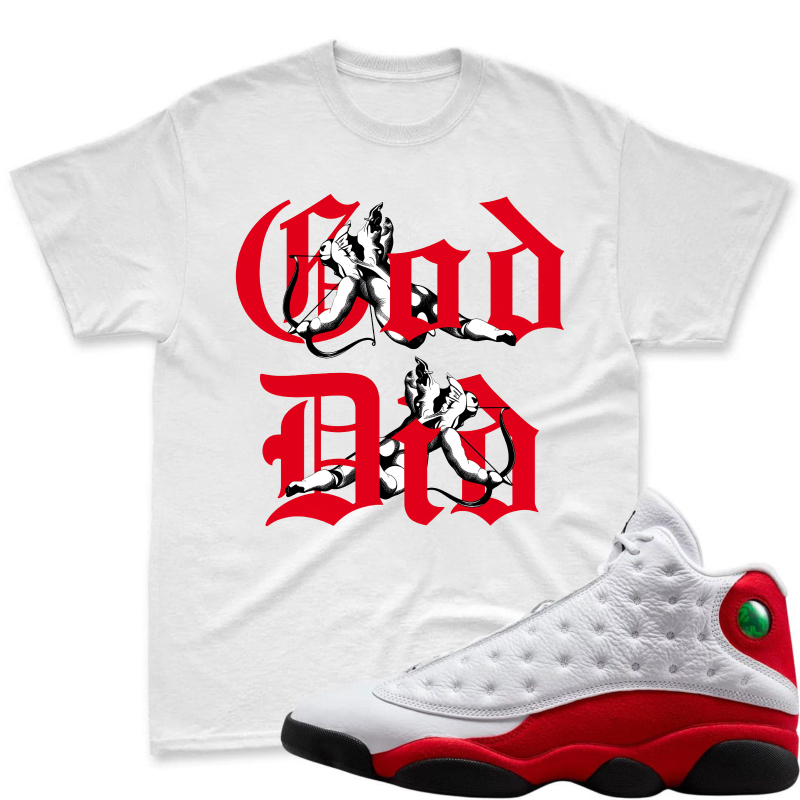 God Did Text With Dragon Design Shirt To Match Air Jordan 13 Chicago - Sneaker Match Shirt
