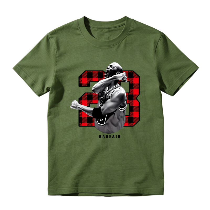 Michael Jordan Number 23 Plaid Design Shirt To Match Air Jordan 13 Chicago - Sneaker Match Shirt
