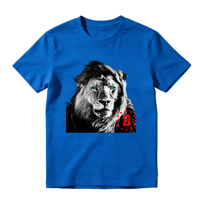 Lion With Green Eyes And Red D Logo Shirt To Match Air Jordan 13 Chicago Sneaker Match Shirt