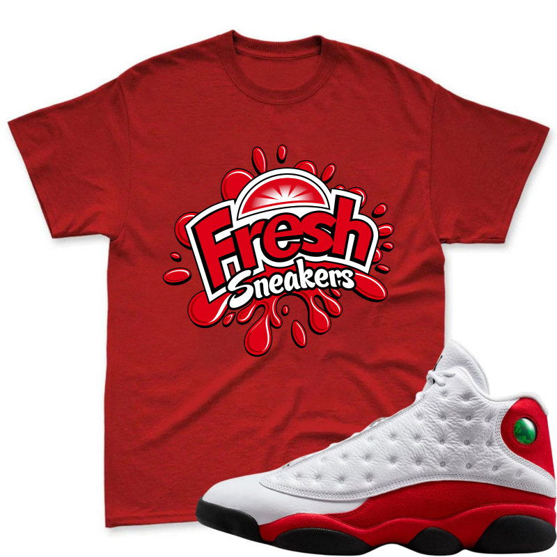 Fresh Sneakers Logo Shirt To Match Air Jordan 13 Chicago - Sneaker Match Shirt