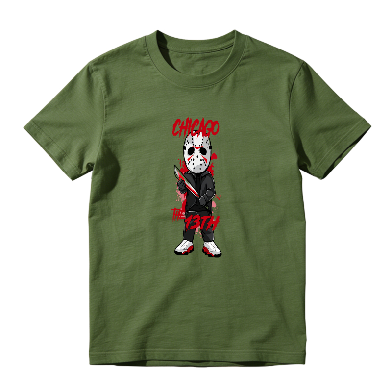 Chicago The 13th Hockey Mask Character Shirt To Match Air Jordan 13 Chicago - Sneaker Match Shirt