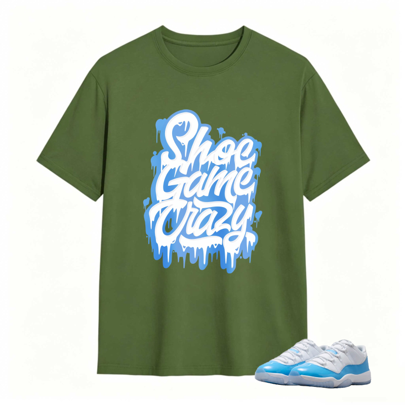 Shoe Game Crazy Shirt To Match Jordan 11 University Blue Sneaker Match Shirt