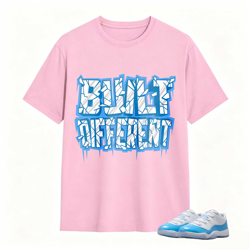 Built Different Shirt To Match Jordan 11 University Blue Sneaker Match Shirt