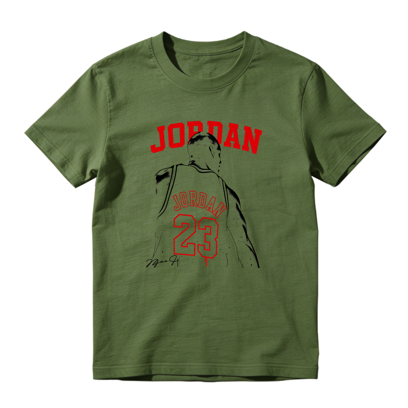 Jordan 23 Basketball Player Back View Shirt To Match Air Jordan 13 Chicago - Sneaker Match Shirt