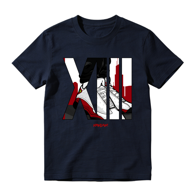 Xiii Air Jordan 13 Chicago Sneaker Design Shirt To Match Air Jordan 13 Chicago - Sneaker Match Shirt