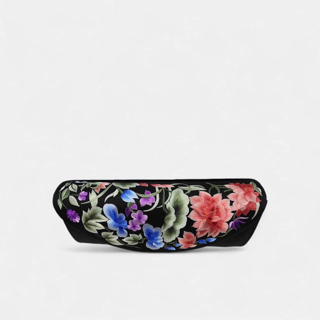 Vintage Floral Embroidered Women's Silk Clutch & Evening Bag