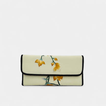 Vintage Magnolia Silk Embroidered Purse