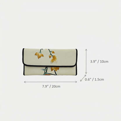 Vintage Magnolia Silk Embroidered Purse