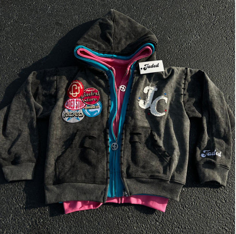 Jaded triple layer hoodie
